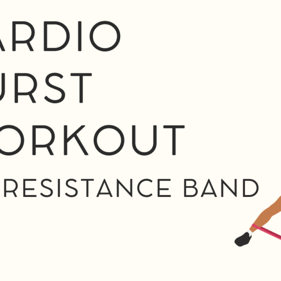Cardio Burst Workout with resistance band
