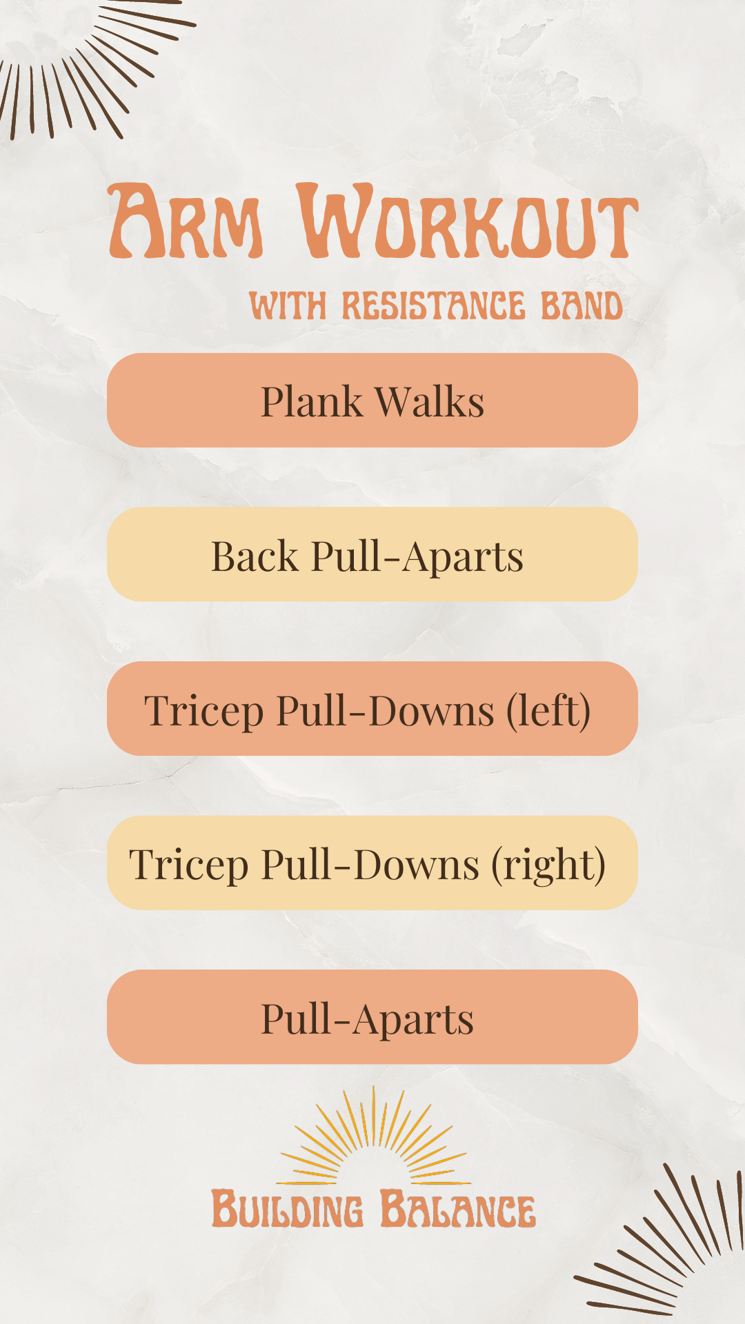 Arm Workout with resistance band