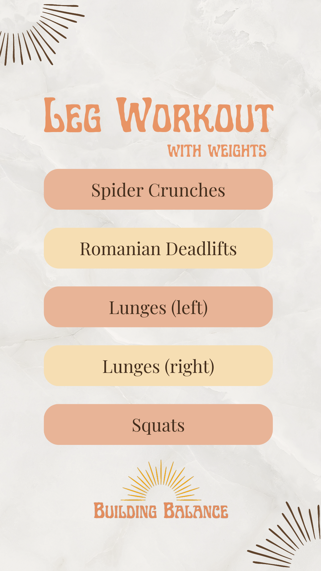 Leg Workout with weights