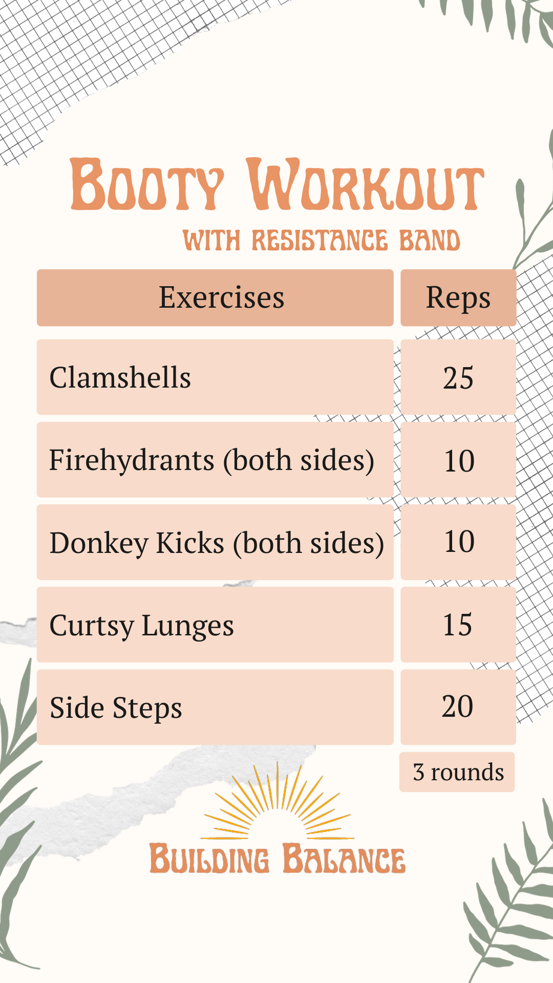 Booty Workout with resistance band