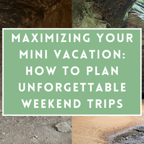 Picture of jillian moynihan on a weekend trip with the title Maximizing Your Mini Vacation How to Plan Unforgettable Weekend Trips