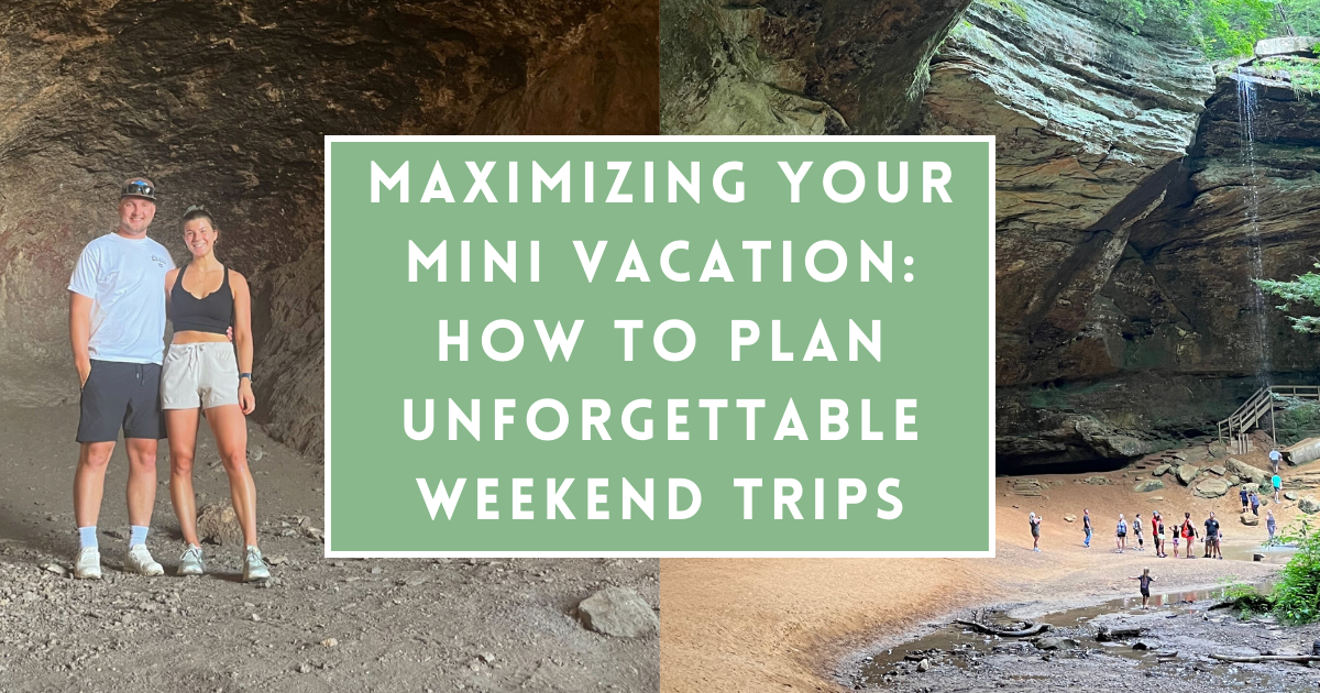Picture of jillian moynihan on a weekend trip with the title Maximizing Your Mini Vacation How to Plan Unforgettable Weekend Trips